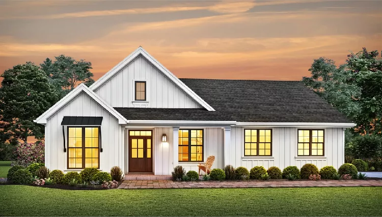 image of affordable modern farmhouse plan 8317