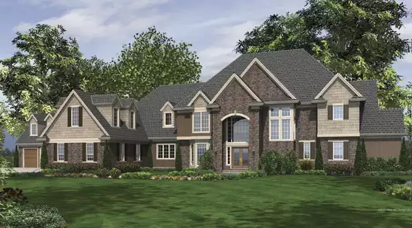 image of 2 story colonial house plan 7043