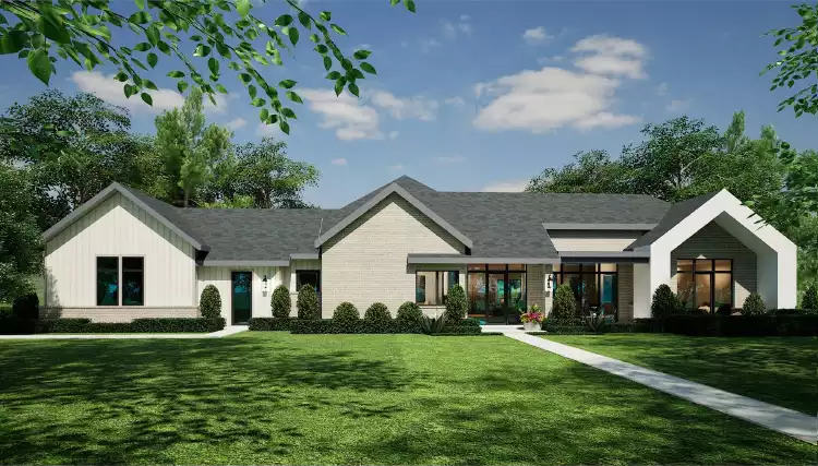 image of contemporary house plan 9151