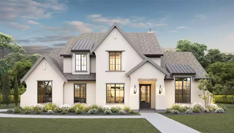image of transitional house plan 8046