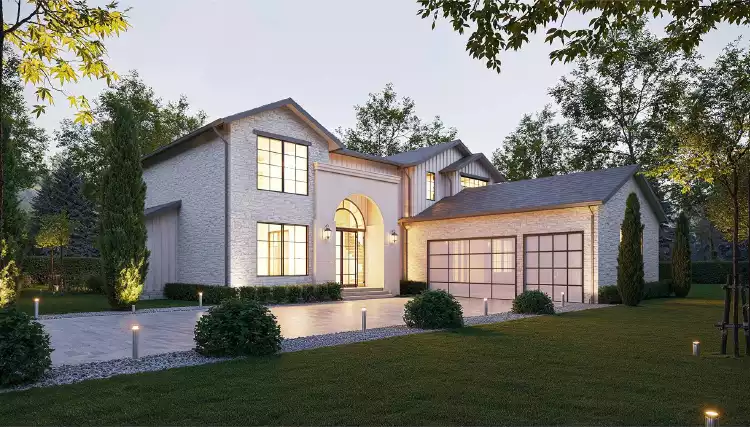 image of contemporary house plan 6358