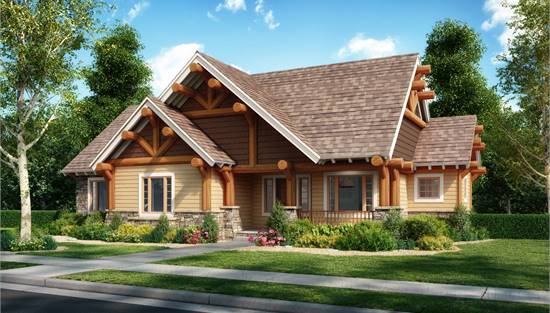 Rustic Cottage with Timber Accents